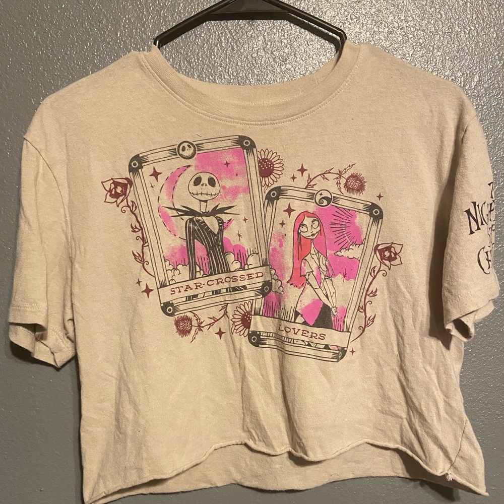Disney The Nightmare Before Christmas Cropped Hot Topic T-shirt